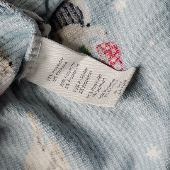 PJ Salvage Christmas Dogs Pajama top. Size S - Picture 4 of 4